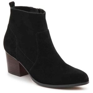 CROWN VINTAGE Saleen Black Suede Heeled Ankle Booties Woman’s 10
